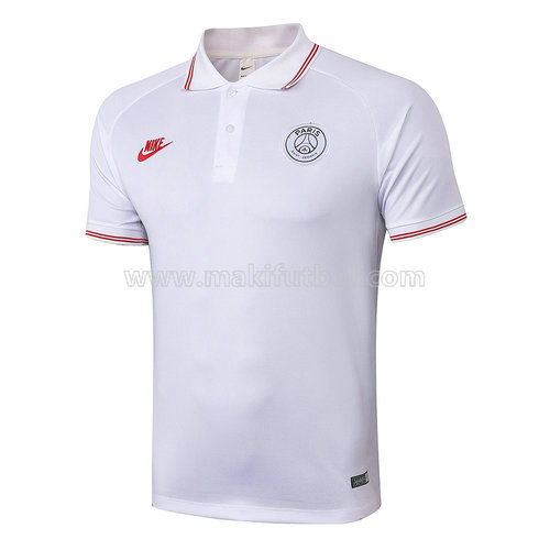 camiseta paris saint germain polo blanco 2019-2020